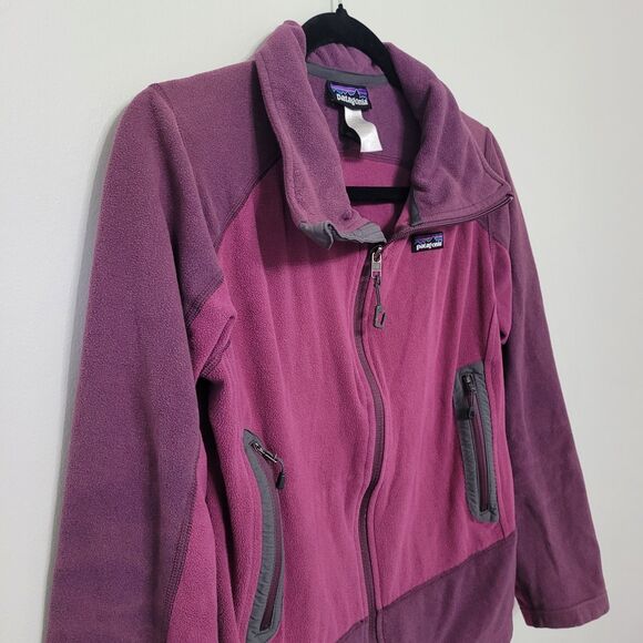 Patagonia Purple Full Zip Fleece Jacket Medium Emmilen Outdoor Hiking - Picture 1 of 7